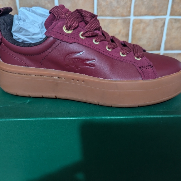 Lacoste Carnaby Sneaker Burgundy Color - Picture 4 of 8